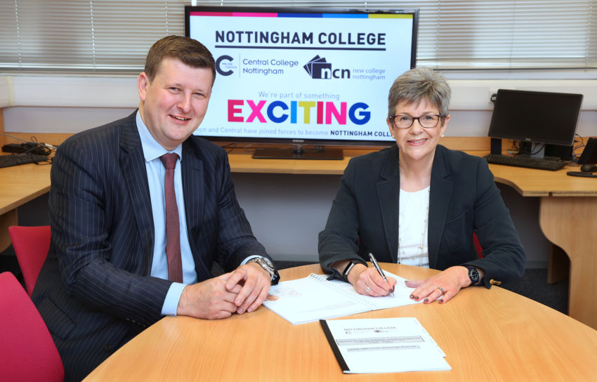 Nottingham College Merger Signing 5
