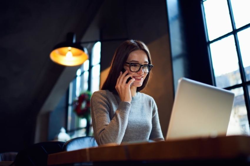Girl Making A Phone Call