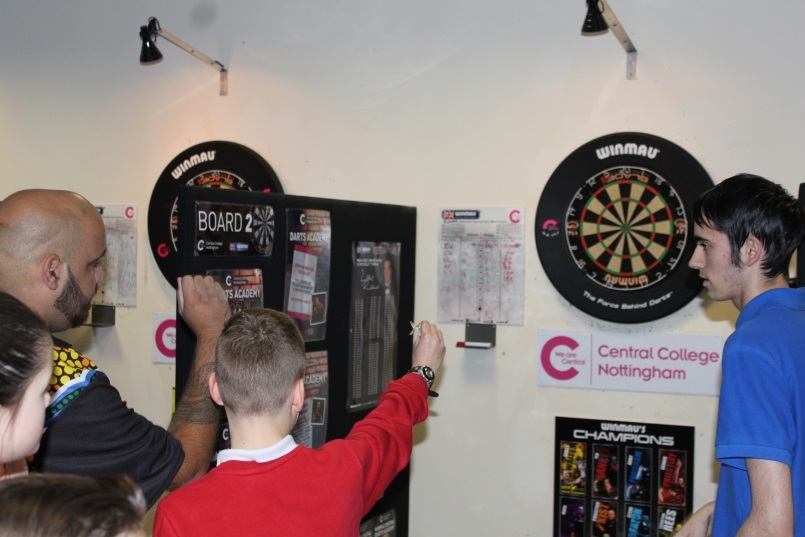 Darts Children Action Shot